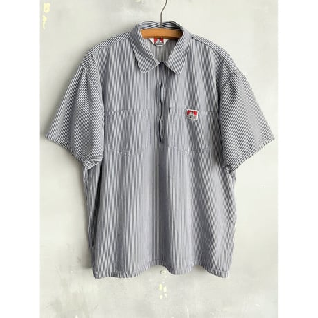 90s BEN DAVIS PULLOVER S/S WORK SHIRT Size XL