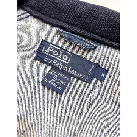 90s Ralph Lauren DENIM HARRINGTON JACKET Size M