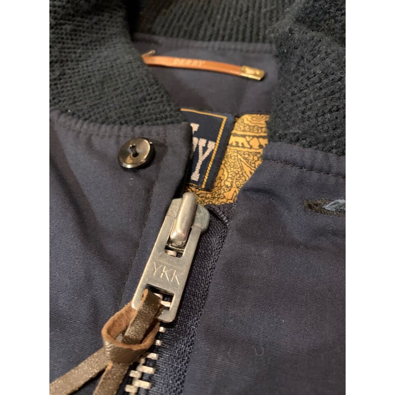 ほぼデッド80s スペシャルYKK棒ZIP36セージ ボーダー