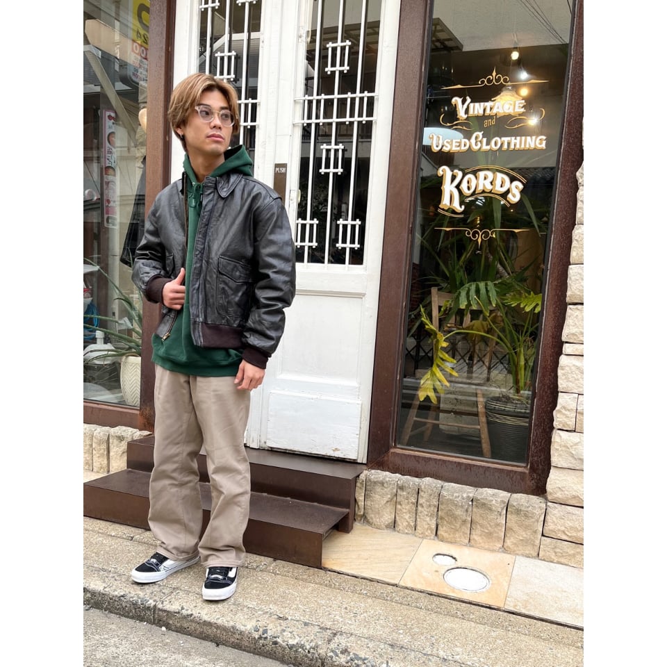 80s L.L.Bean A-2 TYPE LEATHER JACKET MADE IN US 80s L.L.Bean A-2 TYPE LEATHER JACKET MADE IN US