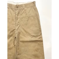 50s US ARMY KHAKI TROUSERS Size W32L33→W31L32