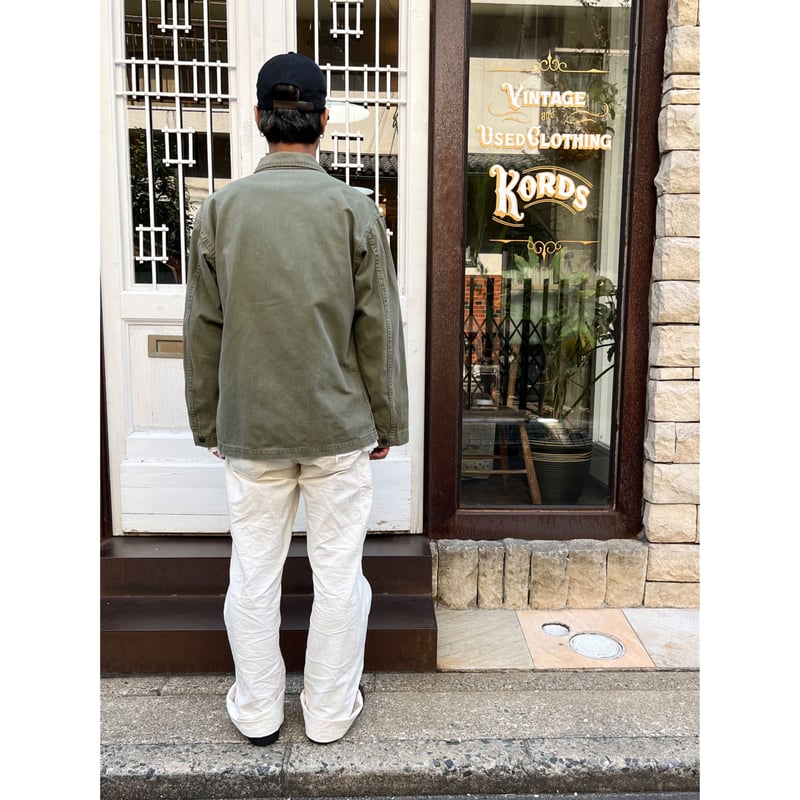 2*前様 M43 HBT 40s US.ARMY M-43 HBTジャケット　4 古着 40年代 米軍実品 U.S.ARMY M-43 ミリタリー HBTジャケット USA製