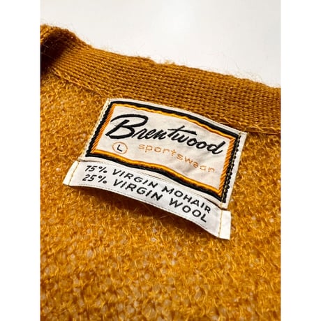 60s Brentwood MOHAIR CARDIGAN Size L