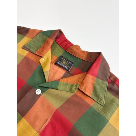 70s SEARS OPEN COLLAR SHIRT Size L