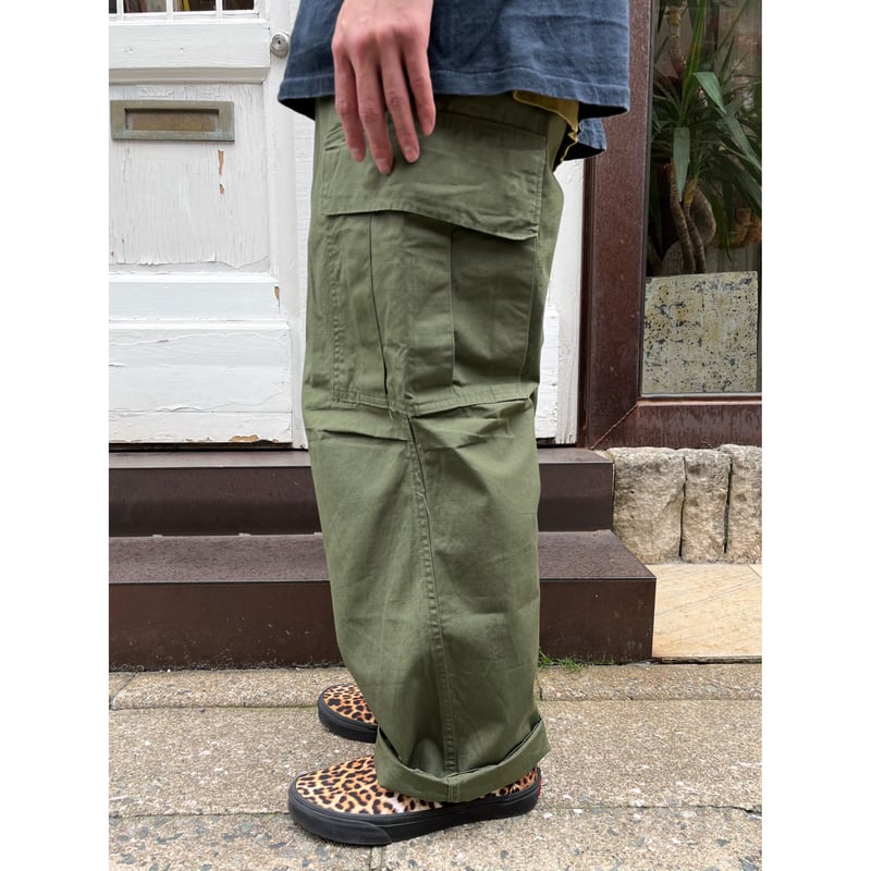 パンツ vintage fatigue pants 60's 60's U.S.ARMY Jungle Fatigue Pants NON-RIP MEDIUM/LONG 60