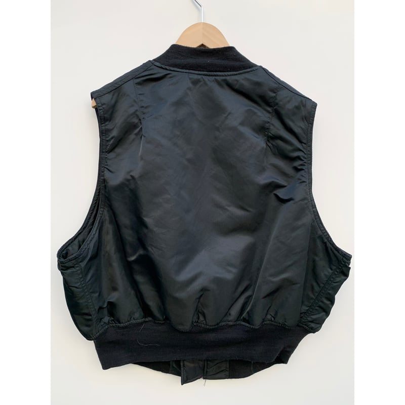 90s USA製 ALPHA アルファ MA-1 フライト ベスト 希少】 90s ALPHA MA