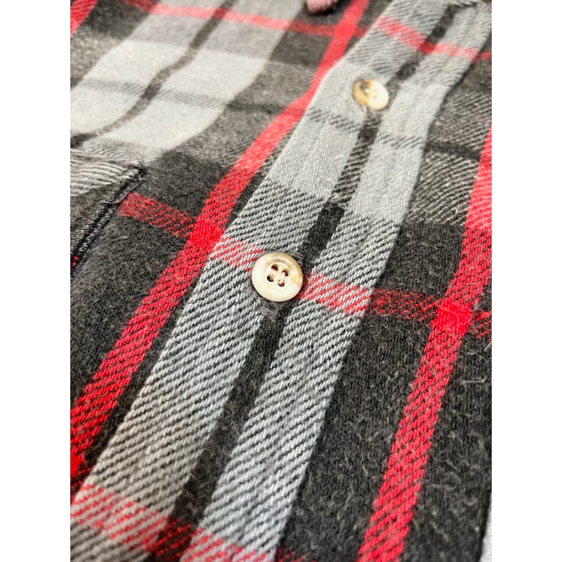 80s FIVE BROTHER 三角タグ 黒ボタン L レッド ブラック US 50s FIVE BROTHER ファイブブラザー CPOジャケット バッファロー