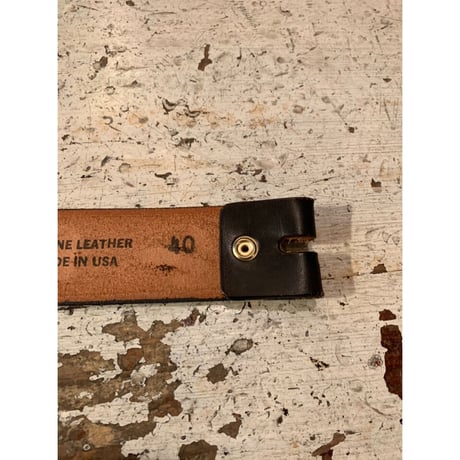70s "DEADSTOCK" ZIGZAG MARIJUANA LEATHER BELT MADE IN USA 🇺🇸  SIZE  40