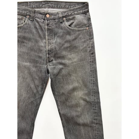90s Levi’s 501 BLACK DENIM PANTS MADE IN USA🇺🇸 Size W36L32→W35.5L32