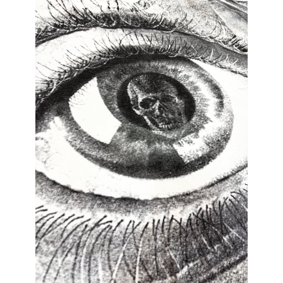 90s M.C.Escher エッシャー スカルアイ 総柄 1990's 