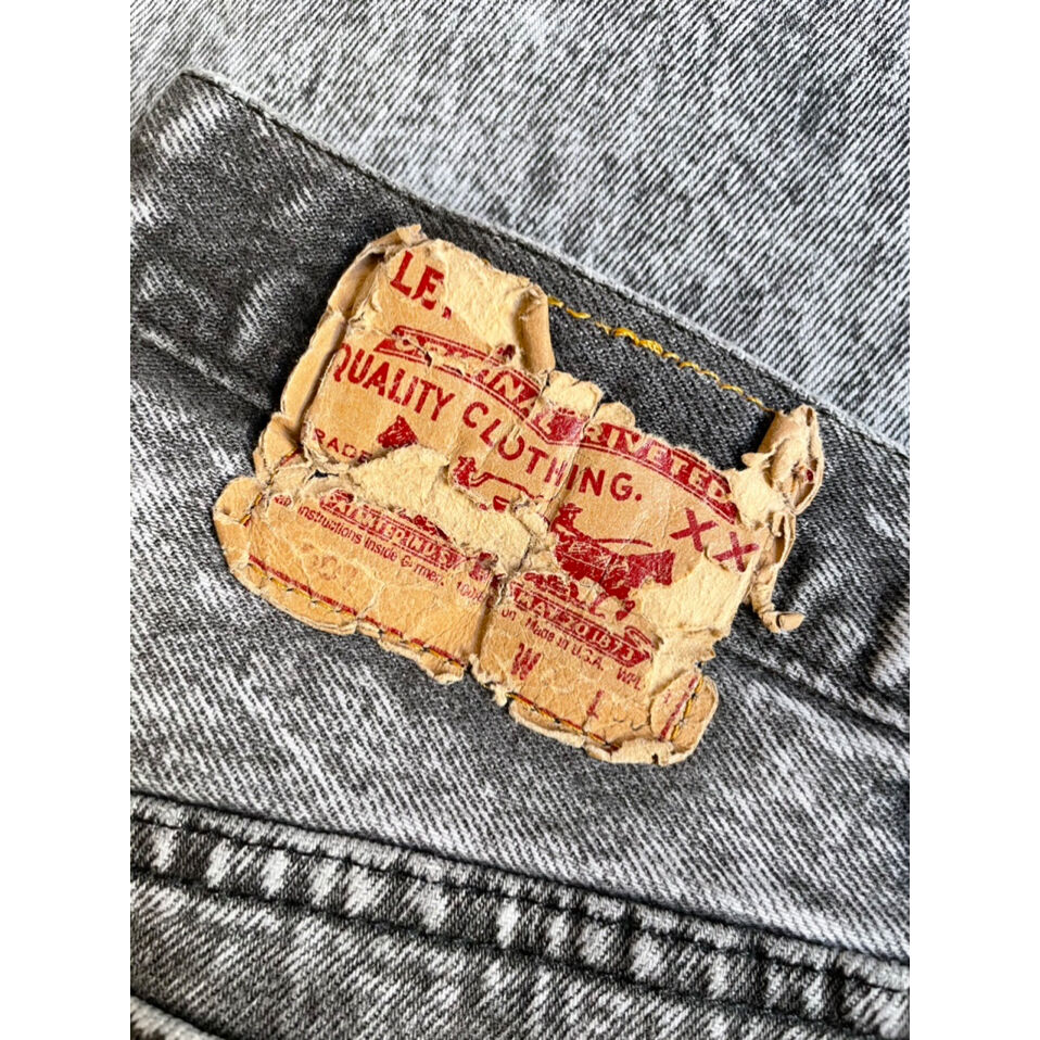 GQ3074◇Levi's : 80's USA製 501-0686 80s Levi's 501-0686 BLACK CHEMICAL DENIM PANTS