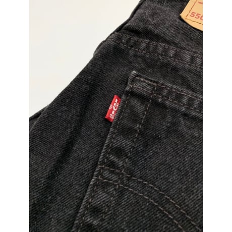 90s Levi’s 550-0260 BLACK DENIM PANTS MADE IN USA 🇺🇸  Size W32L30→W31L29