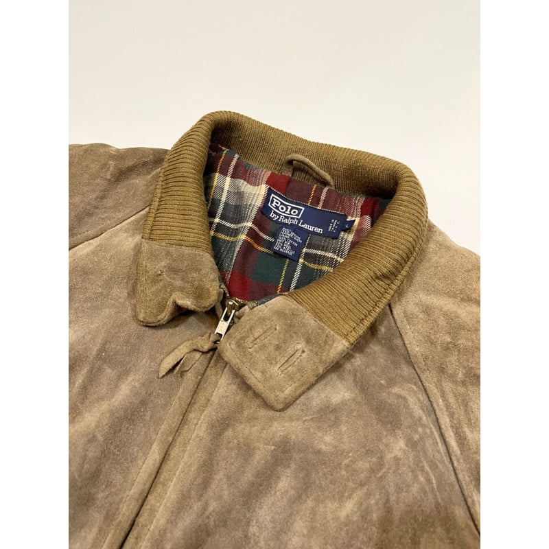 90s Ralph Lauren SUEDE HARRINGTON JACKET Size L