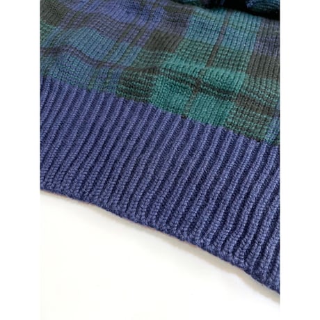 90s Ralph Lauren "BLACK WATCH" WOOL KNIT  Size L