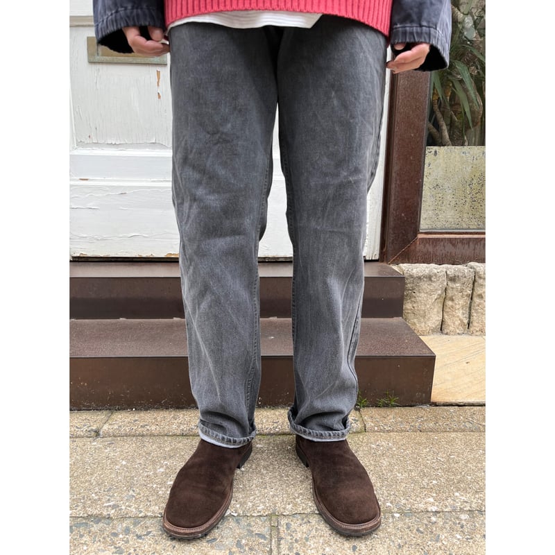 80s Levi's 505-0259 BLACK DENIM PANTS MADE IN U