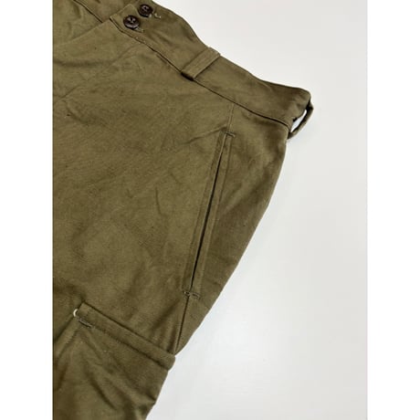 50s FRENCH ARMY M-47 "EARLY MODEL" FIELD TROUSERS Size W37.5L28