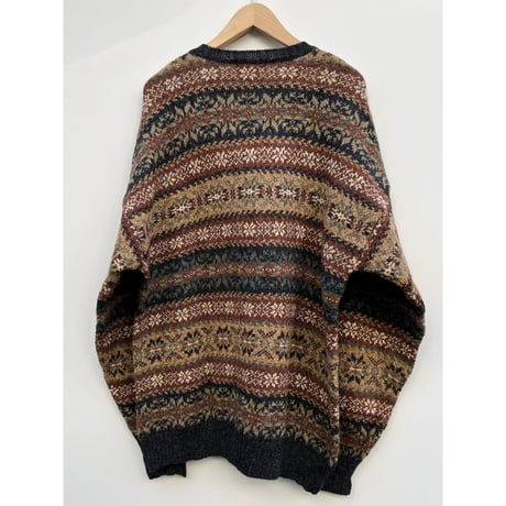 80s L.L.Bean WOOL KNIT MADE IN SCOTLAND🏴󠁧󠁢󠁳󠁣󠁴󠁿 Size L