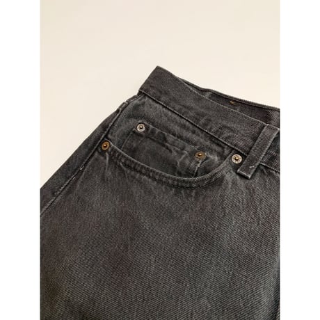 90s Levi’s 501-0660 "CUT OFF" BLACK DENIM PANTS MADE IN USA 🇺🇸 Size W32L32→W31L30