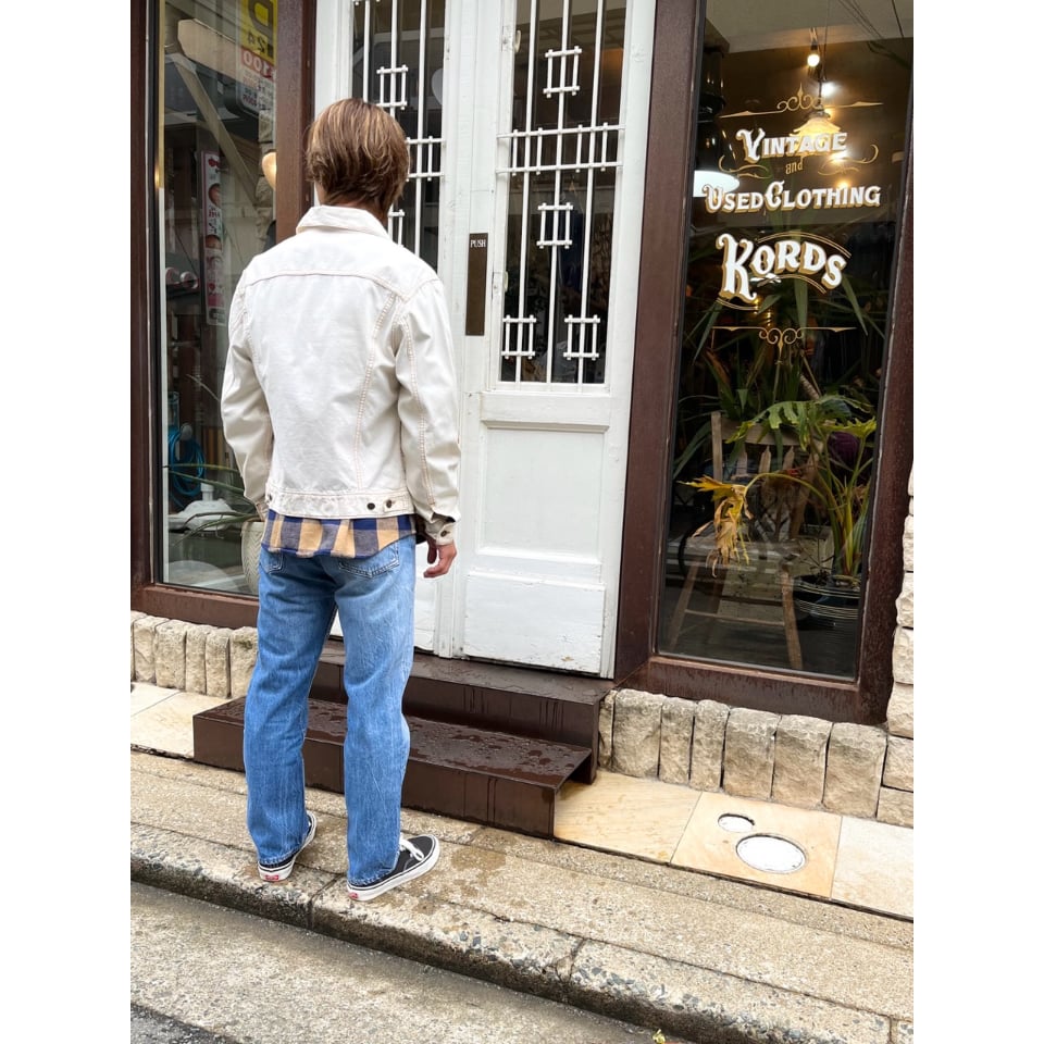 ☆良品 リーバイス 80s 70505 白デニム トラッカージャケット Gジャン fit=scale-down,w=1200