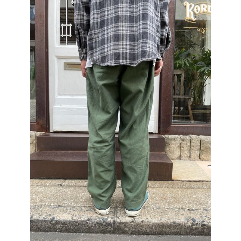 【表記W40】70's U.S Army Baker pants OG-107 70s US ARMY OG-107 COTTON SATEEN BAKER PANTS Si