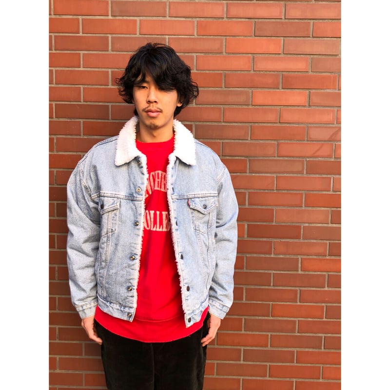 90s Levi's 70609 DENIM BOA JACKET Size L | KORDS