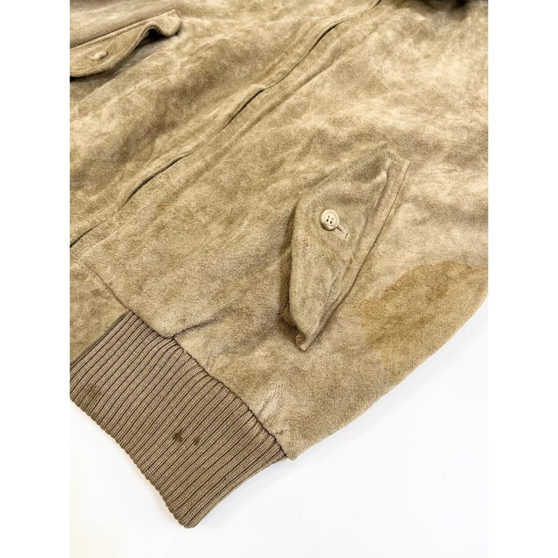 80〜90s Ralph Lauren SUEDE HARRINGTON JACKET Siz