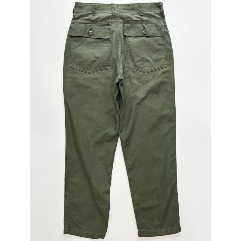 60〜70s US ARMY OG-107 COTTON SATEEN BAKER PANTS
