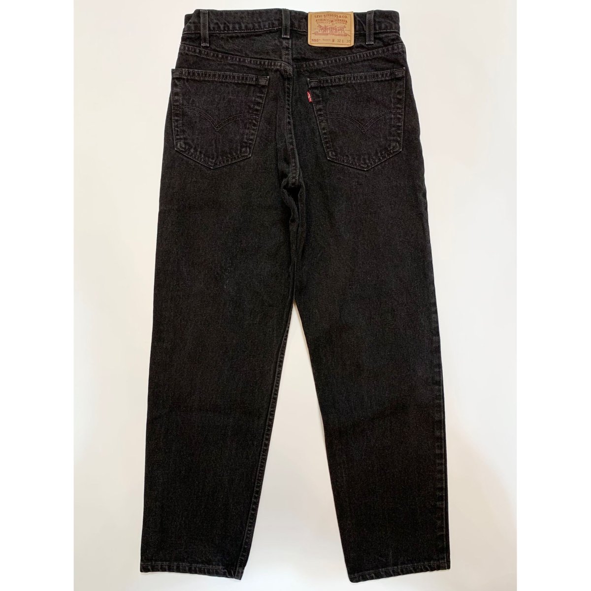 90s Levi's 550-0260 BLACK DENIM PANTS MADE IN U