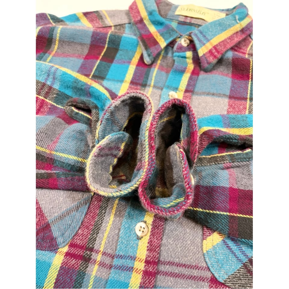 80s ST. JOHN'S BAY FLANNEL SHIRT MADE IN USA 🇺🇸
