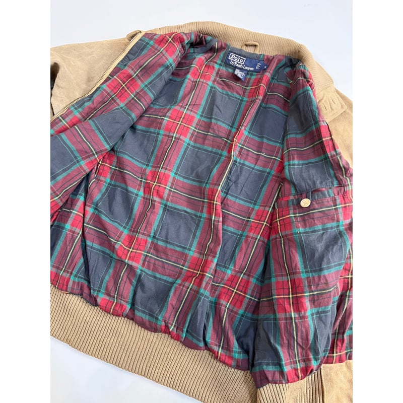80〜90s Ralph Lauren SUEDE HARRINGTON JACKET Siz