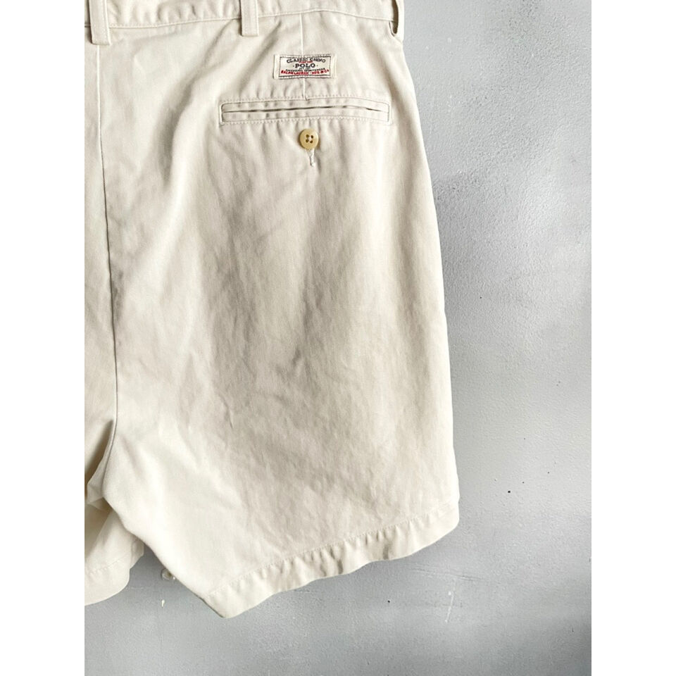 90s POLO RALPH LAUREN ANDREW SHORTS Size W35→W3