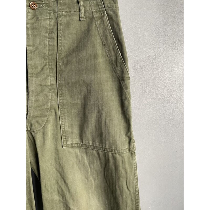 40s〜50s実物 US.ARMY ベイカーパンツ HBT d471674b09cf8e9a4fb0debfcbe56a