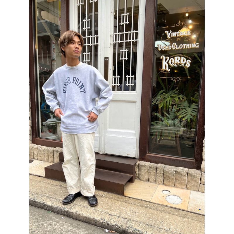 トップス 80s Champion REVERSE WEAVE \"KINGS POINT\" Vintage Champion Sweatshirt Mens XL Gray 90S Kings Point