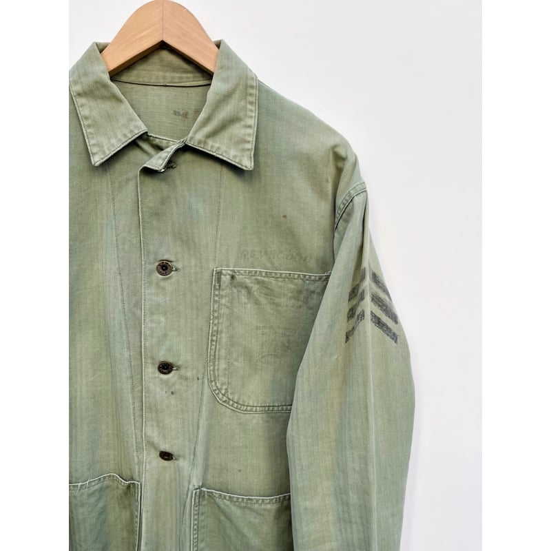 40s US MARINE CORPS P-47 HBT JACKET Size 38〜40程 40s US MARINE CORPS P-47 HBT JACKET Size 38〜40程