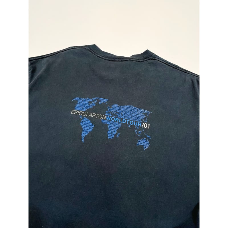 ERIC CLAPTON TOUR Tシャツ 2009 Lサイズ 古着 00s USA製 Eric Clapton 「World Tour 2001」 ツアー