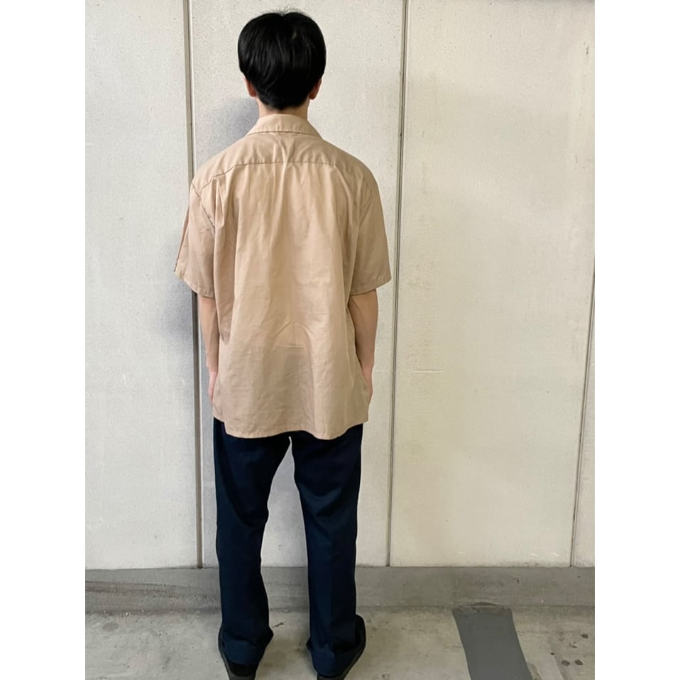70s Mr. California S/S OPEN COLLAR SHIRT Size L