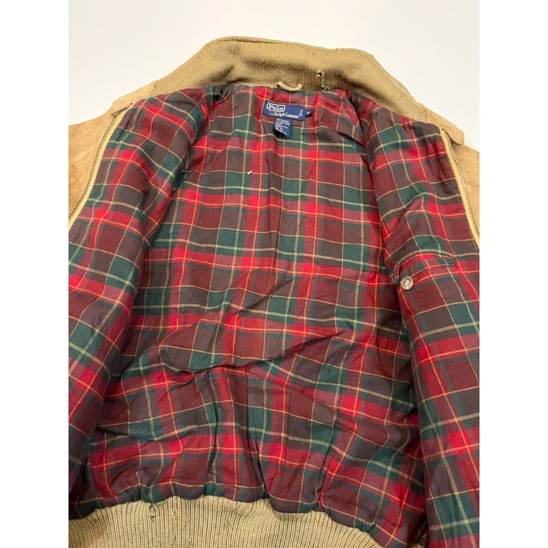 90s Ralph Lauren SUEDE HARRINGTON JACKET Size M