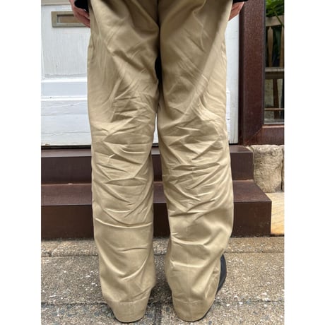 50s US ARMY KHAKI TROUSERS Size W32L35→W30L31