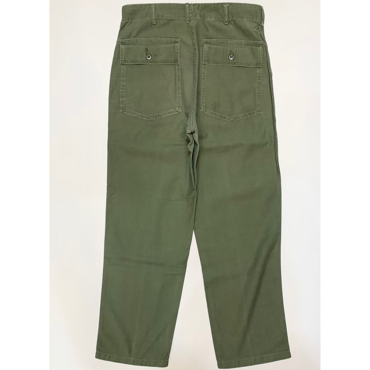 67's US ARMY cotton sateen ベイカーパンツ　34×29 60s US ARMY OG-107 COTTON SATEEN BAKER PANTS Si