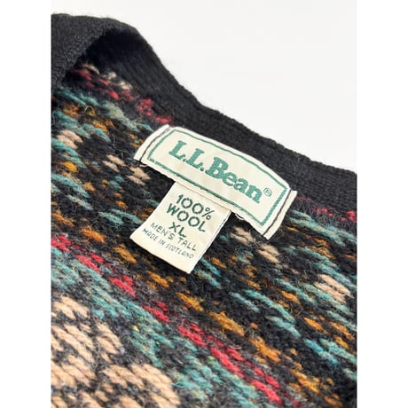 90s L.L.Bean WOOL KNIT VEST MADE IN SCOTLAND 🏴󠁧󠁢󠁳󠁣󠁴󠁿 Size XL-TALL