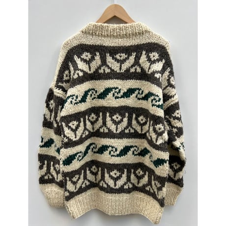 90s WOOL HAND KNIT MADE IN ECUADOR 🇪🇨 Size L