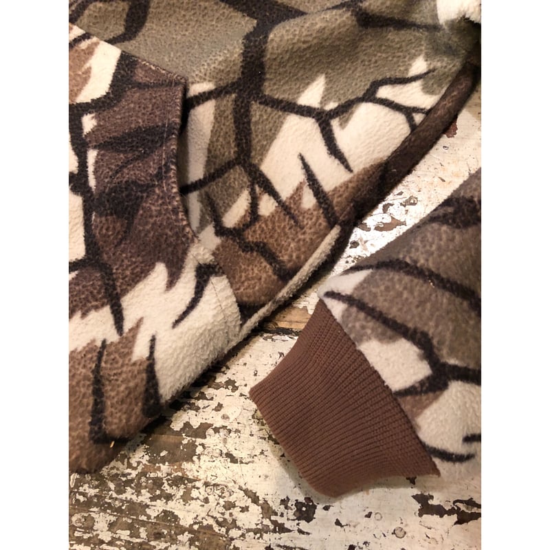 90s Cabela's PREDATOR CAMO FLEECE JACKET Size L