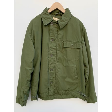 60〜70s US NAVY A-2DECK JACKET Size LARGE