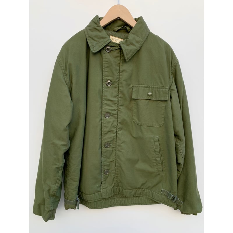 60〜70s US NAVY A-2DECK JACKET Size LARGE | KORDS