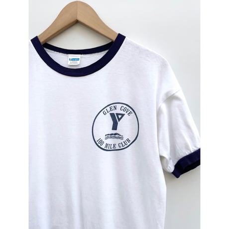 70s Champion "WATER PRINT" Ringer Tee MADE IN USA 🇺🇸 Size L