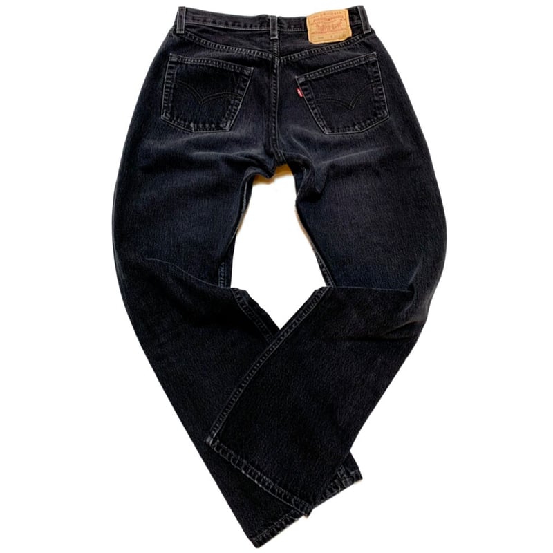 90s Levi's 501-0660 BLACK DENIM PANTS MADE IN U