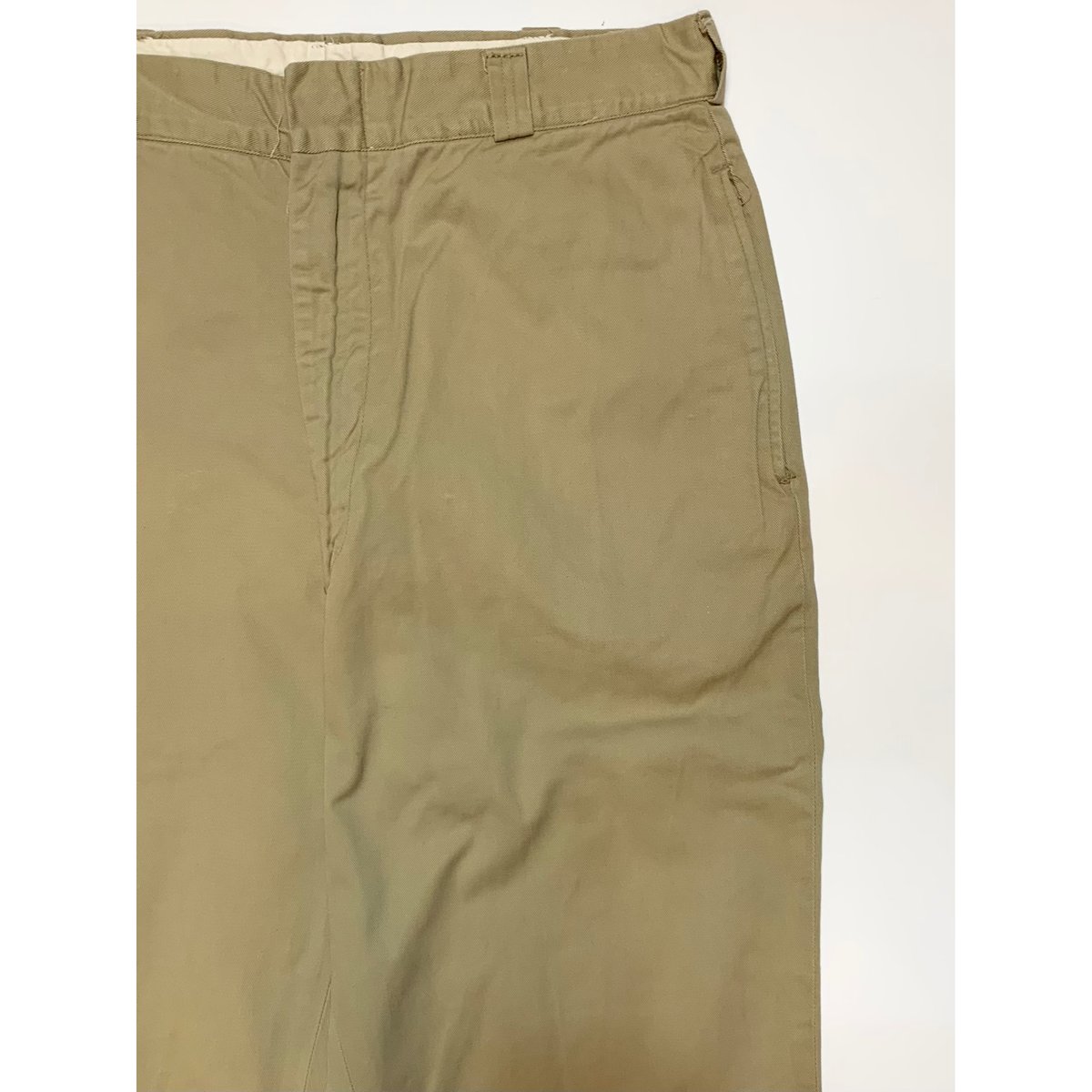 60S US ARMY trousers チノパン 60s 米軍 U.S.ARMY コットンツイル チノパン カーキ w29 L31