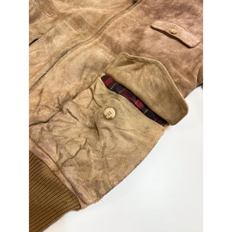 80〜90s POLO COUNTRY "A-1 STYLE" SUEDE JACKET Size L