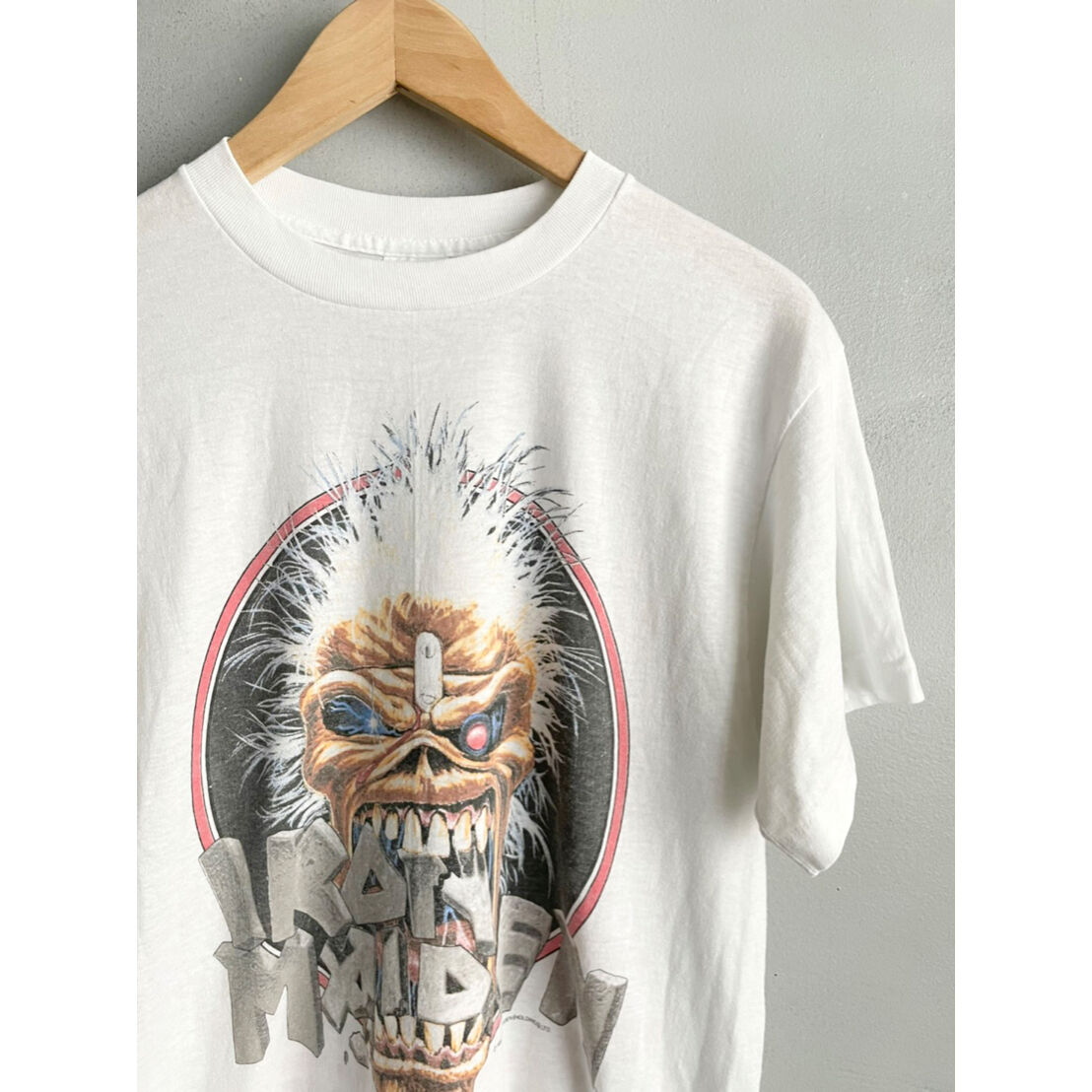 80s IRON MAIDEN World Tour Tee MADE IN USA ?? S
