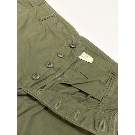 60s US AMRY Jungle Fatigue PANTS "3rd TYPE" Size MEDIUM-SHORT